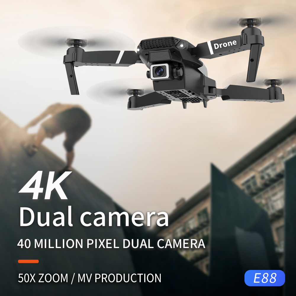 Portable E88 PRO Drone Foldabl - đánh giá và giá Eachine Drone E58