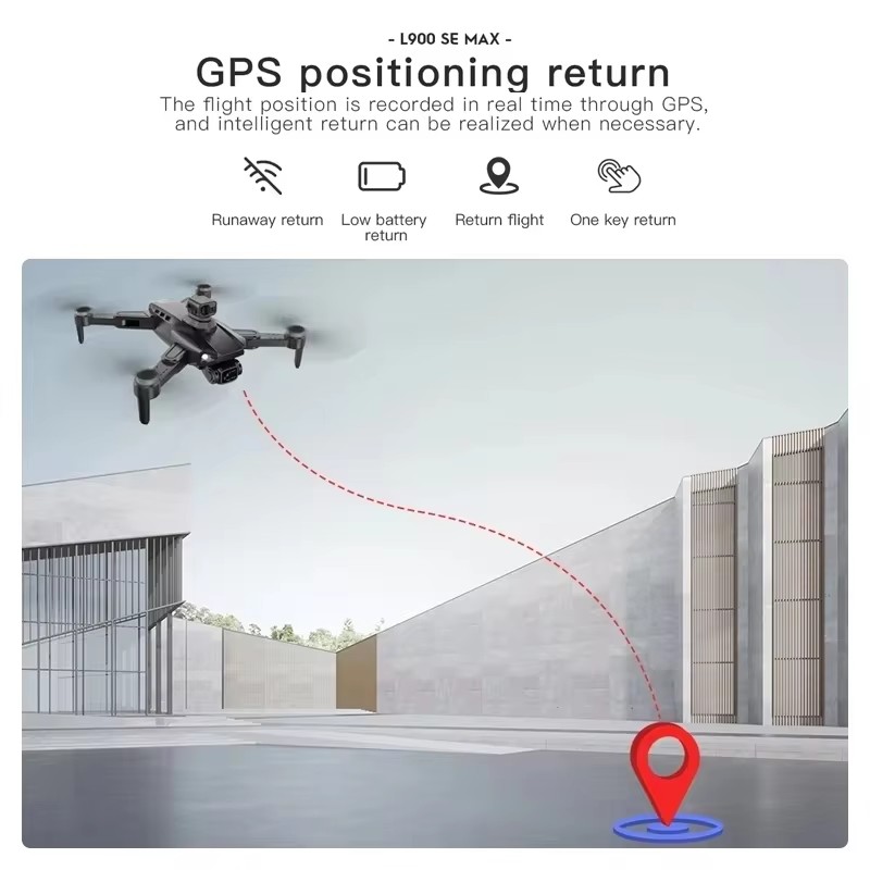 L900 Pro SE MAX GPS Drone 4K P - đánh giá và giá Jjrc Drone X12