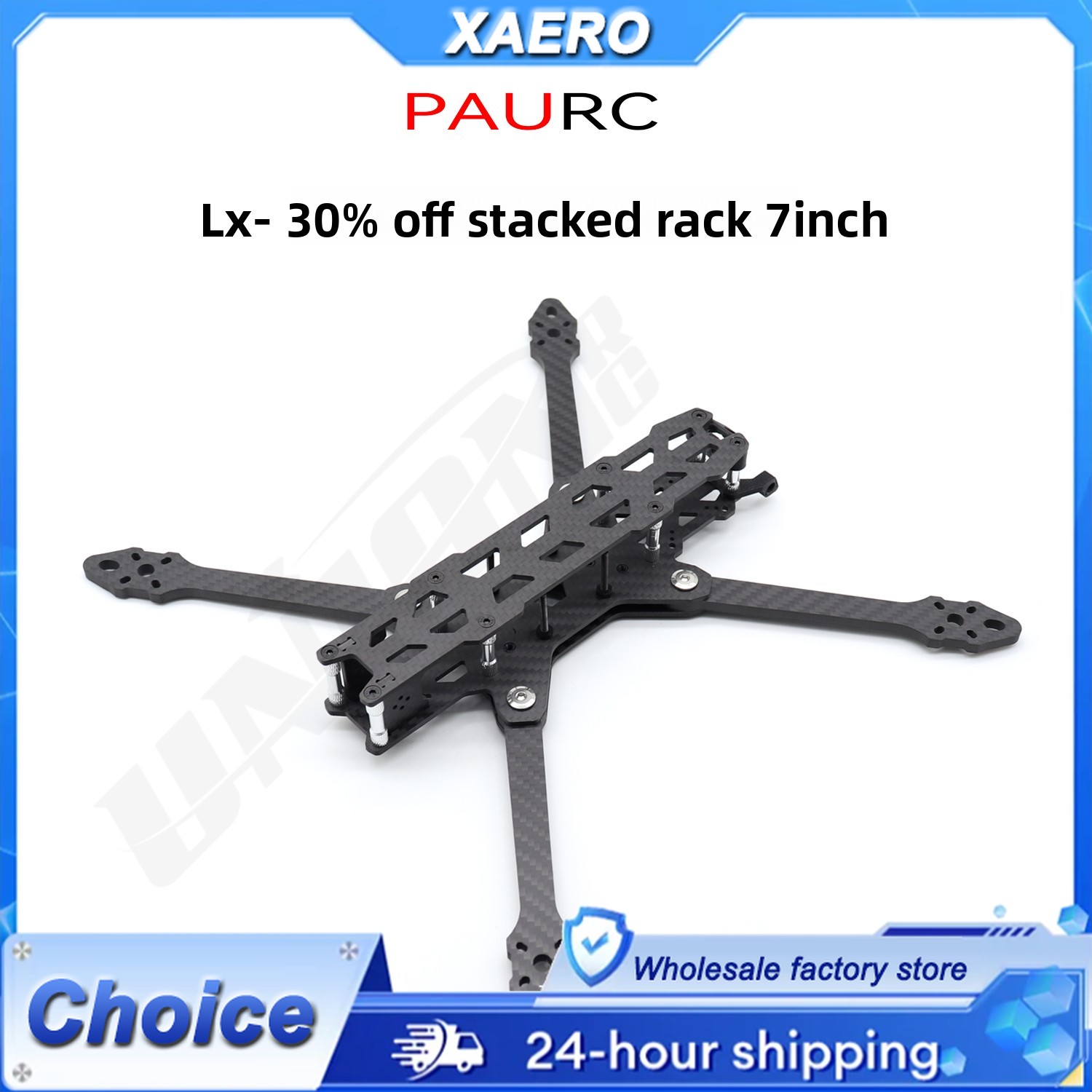 PAURC LX-7 Foldable 7 Inch FPV - đánh giá và giá Drone Kit Octocopter