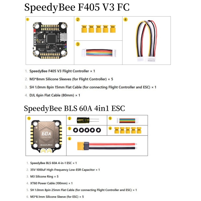 SpeedyBee F4 F405 V4 55A BLS 3 - đánh giá và giá Betaflight Fc F4